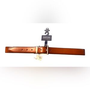 NWT Haggar Men's Size 36 Brown and Black Reversible Belt